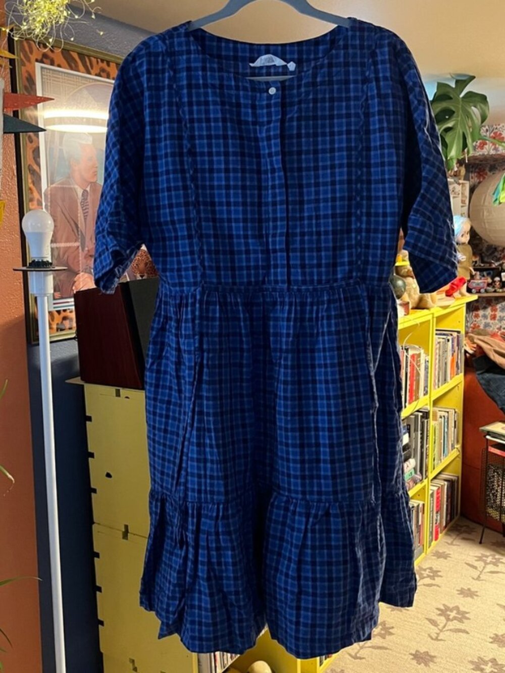 Toast Plaid Dress UK 12 US 8 Altered GUC Cotton